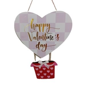 Valentine's Day Heart Wall Decor with Red and Pink Accents